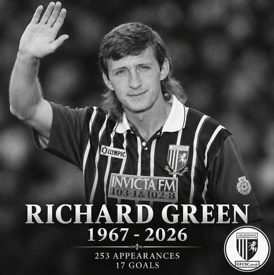 Richard Green Obituary, Death - Former Gillingham FC Captain Dies at 58